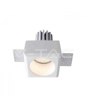GU10 Гипсова Отливка Кръг Бяла Декоративни LED луни