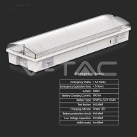 3W Евакуационна Тебела Тест Бутон 6400К LED евакуационно и аварийно осветление