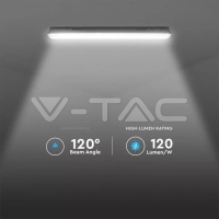 LED Влагозащитено Тяло M-Серия 1200мм 36W 4000K Мат Стоманен Клип 120LM/W Промишлени линейни LED тела