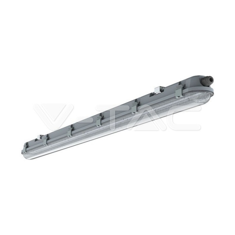 LED Влагозащитено Тяло M-Серия 1500мм 48W 4000K Прозрачно 120LM/W Промишлени линейни LED тела