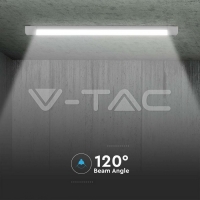 38W LED Линейно Тяло 150cм Пластик Бърза Връзка + Кабел 155LM/WATT 3000K Линейни LED тела за открит монтаж