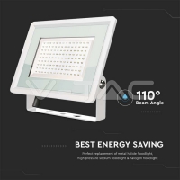 200W LED Прожектор Бяло Тяло 6400K 200W LED Прожектор Бяло Тяло 6400K LED екстериорно осветление