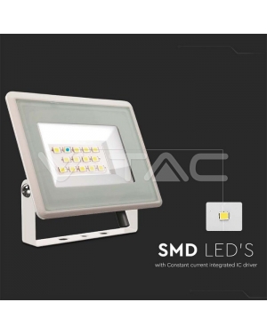 10W LED Прожектор Бяло Тяло 6400K LED екстериорно осветление