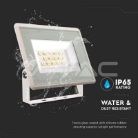 10W LED Прожектор Бяло Тяло 4000K 10W LED Прожектор Бяло Тяло 4000K LED екстериорно осветление
