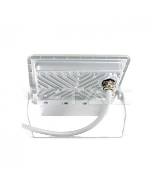 20W LED Прожектор PIR Сензор SAMSUNG ЧИП Бяло Тяло 3000К 1М Кабел LED екстериорно осветление