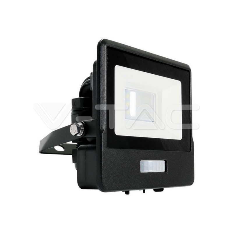 10W LED Прожектор PIR Сензор SAMSUNG ЧИП Черно Тяло 4000К LED екстериорно осветление