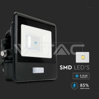 10W LED Прожектор PIR Сензор SAMSUNG ЧИП Черно Тяло 4000К LED екстериорно осветление