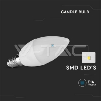 LED Крушка SAMSUNG Чип 5.5W E14 C37 Кендъл Димиращ 4000K LED крушки Е14