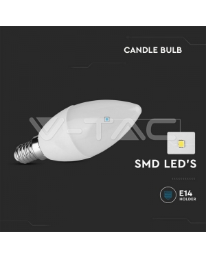 LED Крушка SAMSUNG Чип 5.5W E14 C37 Кендъл Димиращ 4000K LED крушки Е14