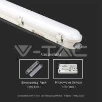 LED Влагозащитено Тяло SAMSUNG Чип 120см 60W 6500K 120 lm/W Промишлени линейни LED тела