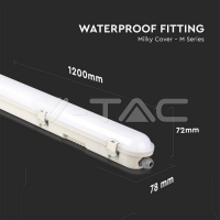 LED Влагозащитено Тяло SAMSUNG Чип 150см 70W 6500K 120 lm/W Промишлени линейни LED тела