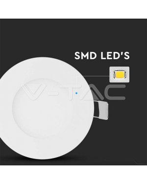 3W LED Premium Панел - Кръг 6000K LED панели за скрит монтаж