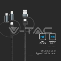 Кабел За Зареждане 2 в 3 Микро USB Кабели