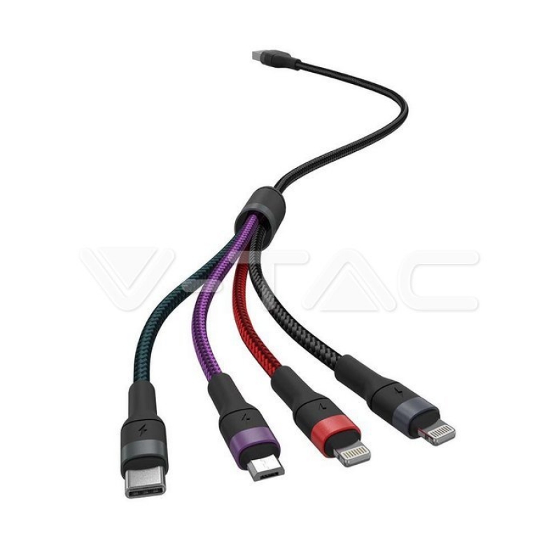 Кабел За Зареждане 4 в 1 Микро USB Кабели
