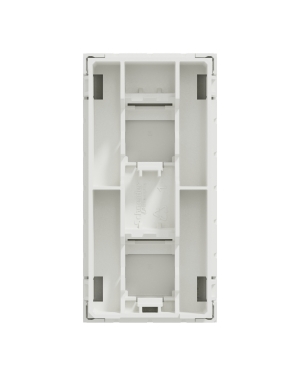 RJ45 капак, 1 модул 2XKeystone/Systimax, бял NEW UNICA контакти и ключове