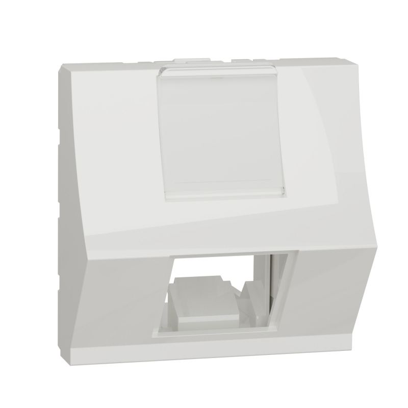 капак за RJ45 2xKeystone/Systimax 2 модула капак за RJ45 2xKeystone/Systimax 2 модула NEW UNICA контакти и ключове
