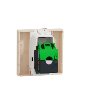 Единична розетка RJ45 Cat 6A FTP 2 модула NEW UNICA контакти и ключове