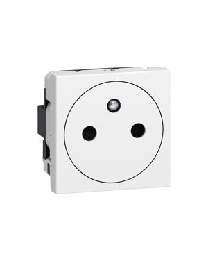 PRMOS NEW КОНТАКТ ФР СТ-Т 2P+E (2M) БЯЛ Mosaic Legrand