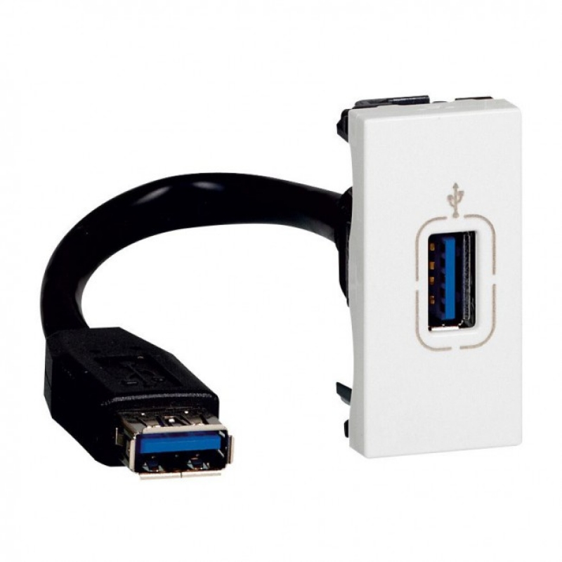 L078746 PRMOS ИЗВОД ЗА USB 2.0 FEMALE 1М Mosaic Legrand