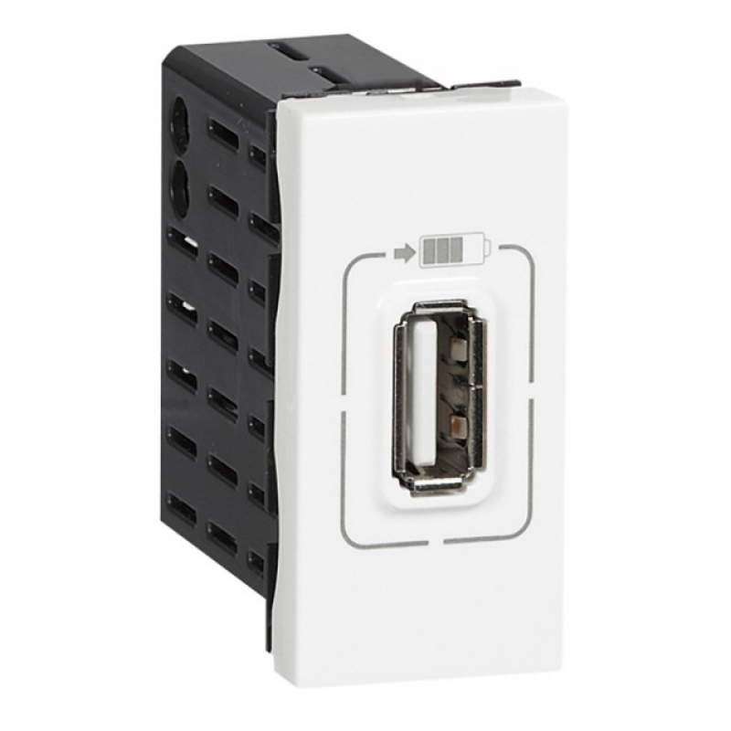 L077591 PRMOS USB РОЗЕТКА 5V 1.1A 1М Mosaic Legrand