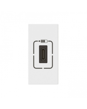 PRMOS USB РОЗЕТКА ТИП C 5V 1.5A 7.5W 1М БЯЛА Mosaic Legrand