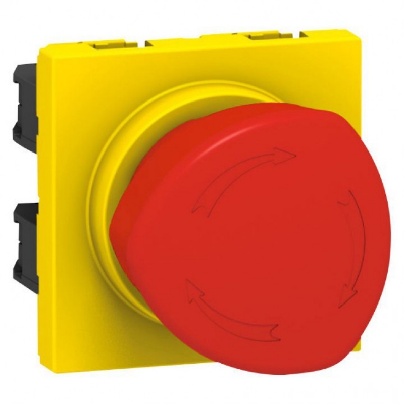 PRMOS БУТОН EMERGENCY STOP СЪС 1/4 ОБОРОТ 2М Mosaic Legrand