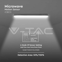 LED Влагозащитени Тяло SAMSUNG ЧИП - 150см 48W Сензор + Стоманен Клип 4000К Промишлени линейни LED тела