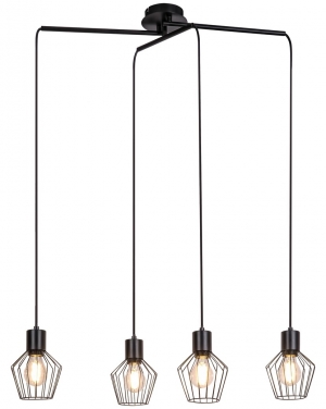 3540 Belano, пендел, E27 4x MAX 40W,черно LED осветление