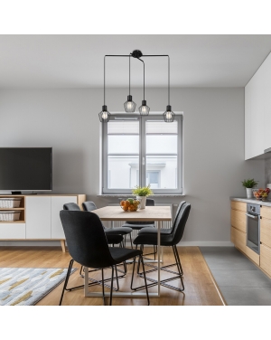 3540 Belano, пендел, E27 4x MAX 40W,черно LED осветление