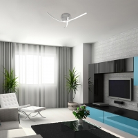 Tatjana,плафонLED22W, сребърно,D47 Tatjana,плафонLED22W, сребърно,D47 LED плафони без сензори