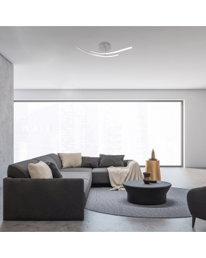 Tatjana,плафонLED15W, сребърно,L54 LED плафони без сензори