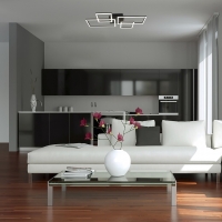 Quince,плафонLED40W,черно,L66 Quince,плафонLED40W,черно,L66 LED плафони без сензори