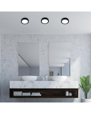 Shaun,плафон повърхностен монтаж LED 24W,D22cm,IP44 LED плафони без сензори