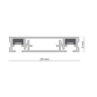 МАГНИТНА ШИНА ЗА ВЪНШЕН МОНТАЖ MAYTONI RADITY TRX084-112W 48VDC, 2 МЕТРА Аксесоари за Магнитни и LED прожектори