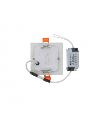 LED КВАДРАТЕН ТЪНЪК ПАНЕЛ ЗА ВГРАЖДАНЕ LENA-SX 165x165x20mm 12W 1128Lm 3000K (ТОПЛА СВЕТЛИНА) БЯЛ ЦВЯТ 2024090 VITO МОНТАЖЕН ОТВ LED панели