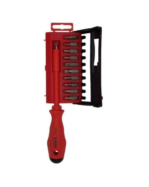 Комплект отвертки FELO 1000V E-Pro 11+1 pcs (1 x ) 518: 1/4” x 105 (4 x ) 020: 3,0 x 0,5 / 4,0 x 0,8 / 5,5 x 1