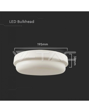 18W LED Плафон Преграда 6500K LED плафони без сензори
