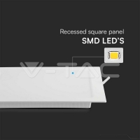6W LED Backlit Панел Квадрат 6400К LED панели за скрит монтаж
