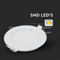 6W LED Premium Панел Кръг 6400K LED панели за скрит монтаж