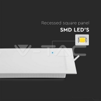 12W LED Backlit Панел Квадрат 6500К LED панели за скрит монтаж