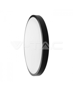 24W LED Плафон Кръг Черна Рамка 4000К IP44 LED плафони без сензори