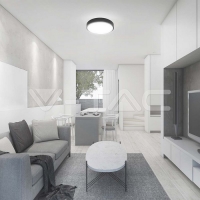 24W LED Плафон Кръг Черна Рамка 4000К IP44 LED плафони без сензори