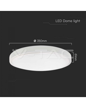 30W LED Плафон Кръг Бяла Рамка 3000К IP44 LED плафони без сензори