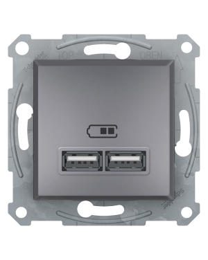 USB зарядно, 2.1А, стомана ASFORA контакти и ключове