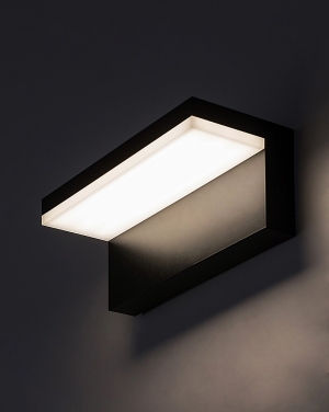77092 Zaragoza, външен аплик, LED10W, L21cm, черно Фасадно LED осветление