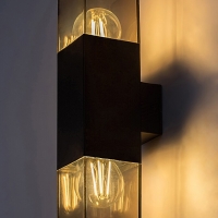 77081 Loanda, външен аплик, E27 2xMAX60W, H31,5cm Фасадно LED осветление