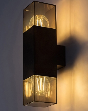77081 Loanda, външен аплик, E27 2xMAX60W, H31,5cm Фасадно LED осветление