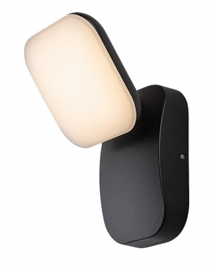  Odiel, външен аплик, LED12W, H22cm, черно Фасадно LED осветление