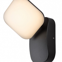  Odiel, външен аплик, LED12W, H22cm, черно Фасадно LED осветление