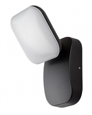  Odiel, външен аплик, LED12W, H22cm, черно Фасадно LED осветление